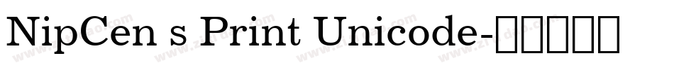 NipCen s Print Unicode字体转换